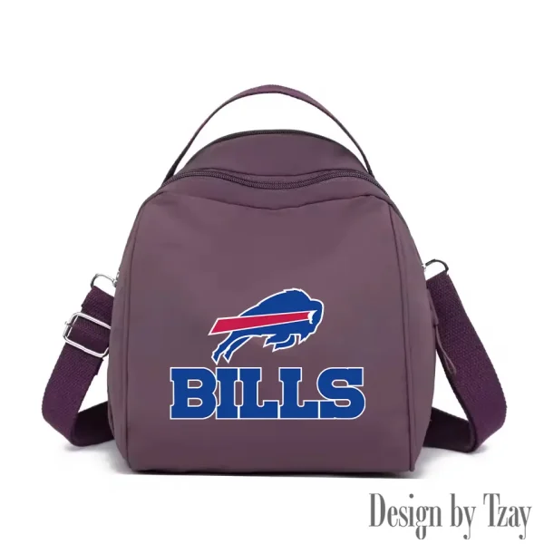 Buffalo Bills Women's Nylon Backpack Lightweight Travel Bag SPTWNBLTB036 - Image 2
