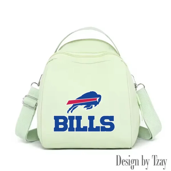 Buffalo Bills Women's Nylon Backpack Lightweight Travel Bag SPTWNBLTB036 - Image 3