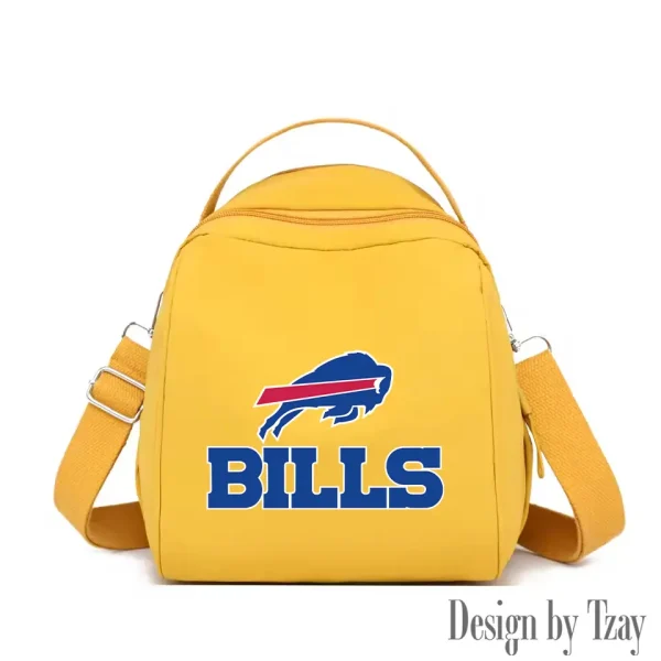 Buffalo Bills Women's Nylon Backpack Lightweight Travel Bag SPTWNBLTB036 - Image 5