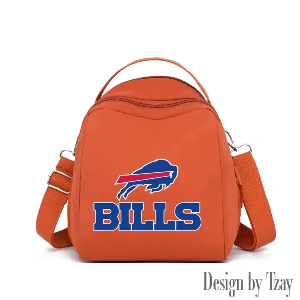 Buffalo Bills Women's Nylon Backpack Lightweight Travel Bag SPTWNBLTB036 - Image 6