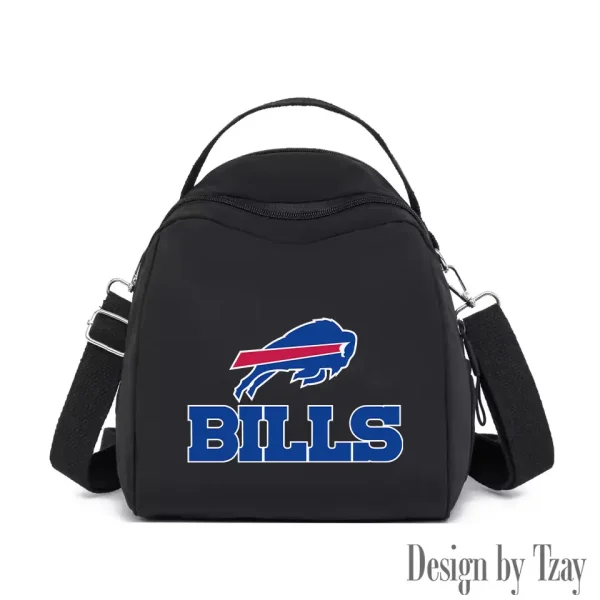 Buffalo Bills Women's Nylon Backpack Lightweight Travel Bag SPTWNBLTB036 - Image 7
