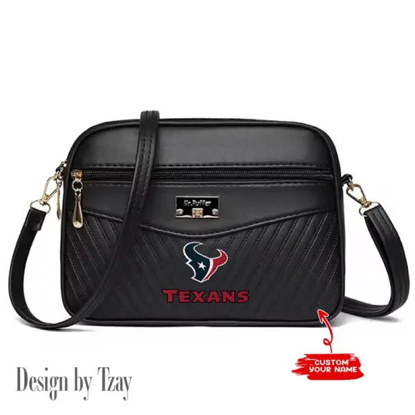 Houston Texans Summer Women's Handbag Skew Cross Underarm Bag SPTWGUB013