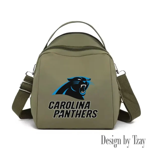 Carolina Panthers Women's Nylon Backpack Lightweight Travel Bag SPTWNBLTB037