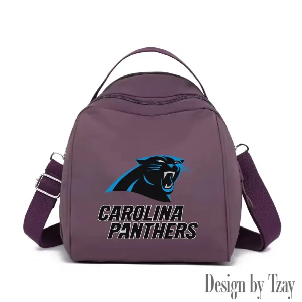 Carolina Panthers Women's Nylon Backpack Lightweight Travel Bag SPTWNBLTB037 - Image 2