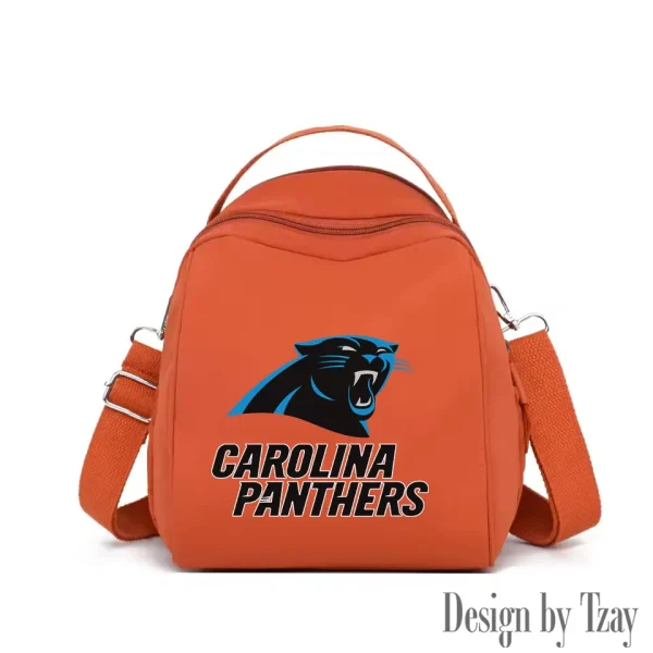 Carolina Panthers Women's Nylon Backpack Lightweight Travel Bag SPTWNBLTB037 - Image 4