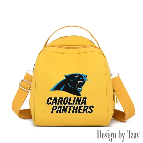 Carolina Panthers Women's Nylon Backpack Lightweight Travel Bag SPTWNBLTB037 - Image 5