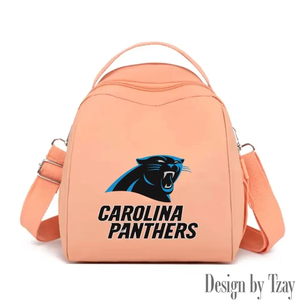 Carolina Panthers Women's Nylon Backpack Lightweight Travel Bag SPTWNBLTB037 - Image 6