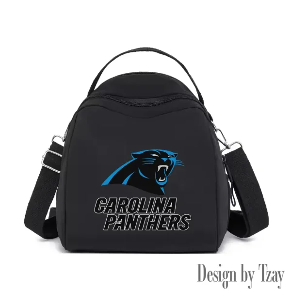 Carolina Panthers Women's Nylon Backpack Lightweight Travel Bag SPTWNBLTB037 - Image 7