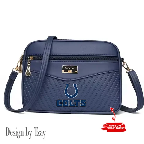 Indianapolis Colts Summer Women's Handbag Skew Cross Underarm Bag SPTWGUB014