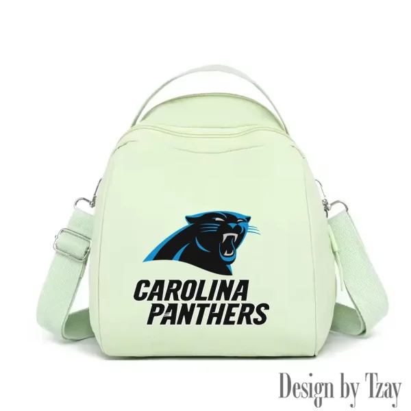 Carolina Panthers Women's Nylon Backpack Lightweight Travel Bag SPTWNBLTB037 - Image 8