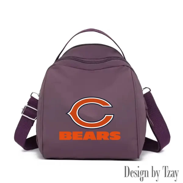 Chicago Bears Women's Nylon Backpack Lightweight Travel Bag SPTWNBLTB038 - Image 3