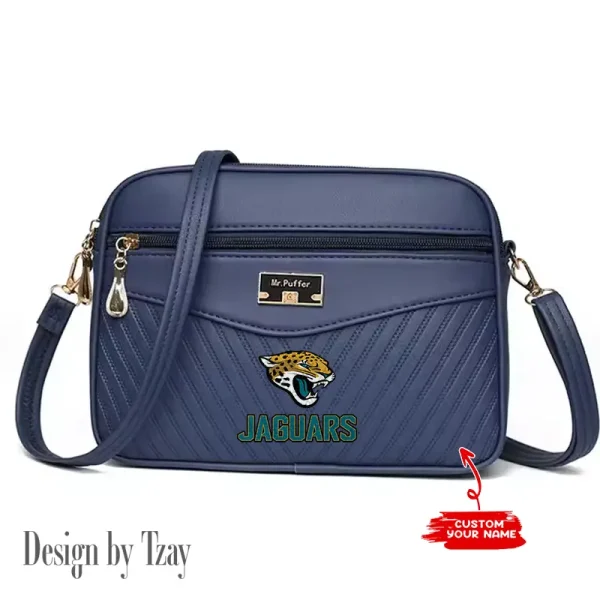 Jacksonville Jaguars Summer Women's Handbag Skew Cross Underarm Bag SPTWGUB015 - Image 4