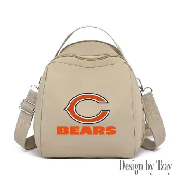 Chicago Bears Women's Nylon Backpack Lightweight Travel Bag SPTWNBLTB038 - Image 7
