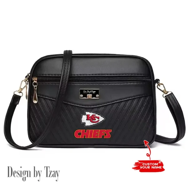 Kansas City Chiefs Summer Women's Handbag Skew Cross Underarm Bag SPTWGUB016