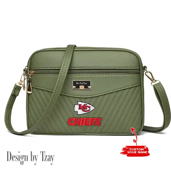 Kansas City Chiefs Summer Women's Handbag Skew Cross Underarm Bag SPTWGUB016 - Image 4