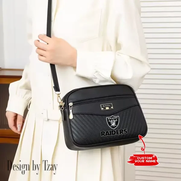 Las Vegas Raiders Summer Women's Handbag Skew Cross Underarm Bag SPTWGUB017 - Image 2