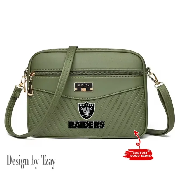Las Vegas Raiders Summer Women's Handbag Skew Cross Underarm Bag SPTWGUB017 - Image 5