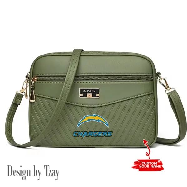 Los Angeles Chargers Summer Women's Handbag Skew Cross Underarm Bag SPTWGUB018