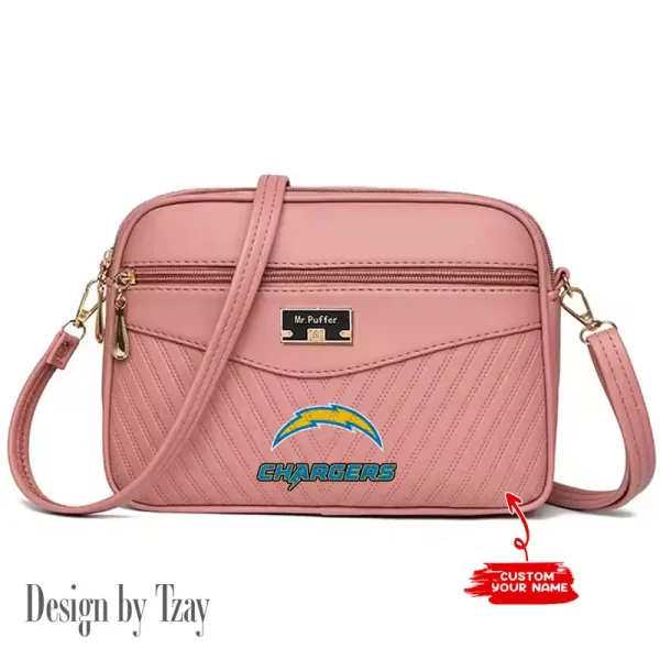 Los Angeles Chargers Summer Women's Handbag Skew Cross Underarm Bag SPTWGUB018 - Image 5