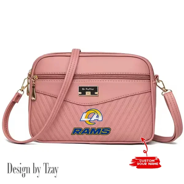 Los Angeles Rams Summer Women's Handbag Skew Cross Underarm Bag SPTWGUB019 - Image 3