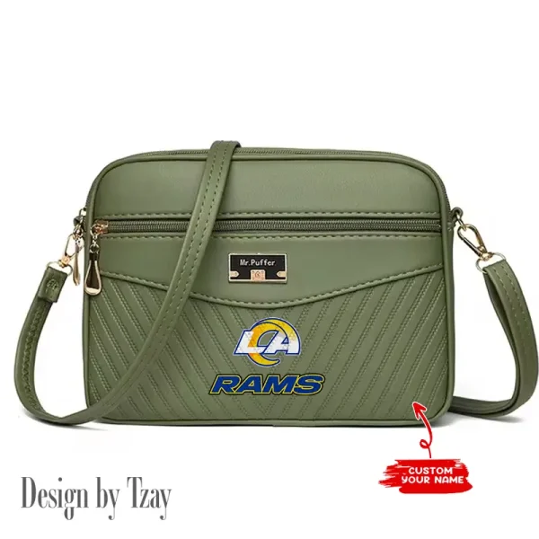 Los Angeles Rams Summer Women's Handbag Skew Cross Underarm Bag SPTWGUB019 - Image 5