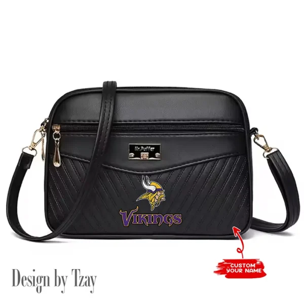 Minnesota Vikings Summer Women's Handbag Skew Cross Underarm Bag SPTWGUB021