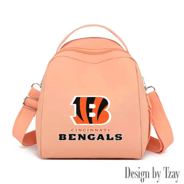 Cincinnati Bengals Women's Nylon Backpack Lightweight Travel Bag SPTWNBLTB039 - Image 4