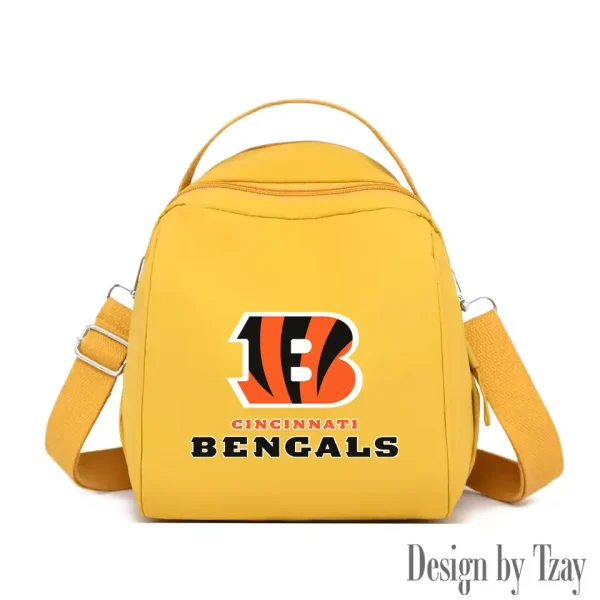 Cincinnati Bengals Women's Nylon Backpack Lightweight Travel Bag SPTWNBLTB039 - Image 6