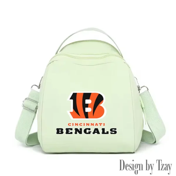 Cincinnati Bengals Women's Nylon Backpack Lightweight Travel Bag SPTWNBLTB039 - Image 7