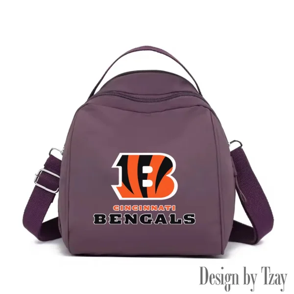 Cincinnati Bengals Women's Nylon Backpack Lightweight Travel Bag SPTWNBLTB039 - Image 8