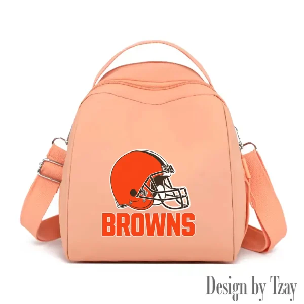 Cleveland Browns Women's Nylon Backpack Lightweight Travel Bag SPTWNBLTB040