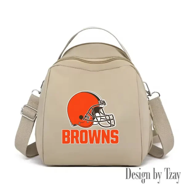 Cleveland Browns Women's Nylon Backpack Lightweight Travel Bag SPTWNBLTB040 - Image 3