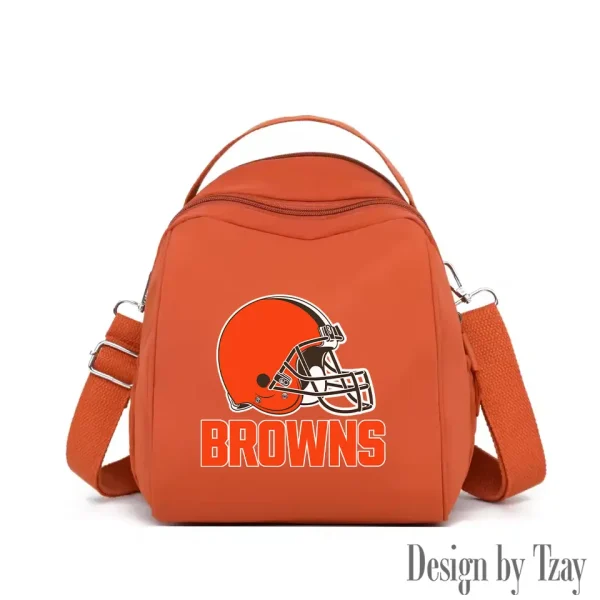 Cleveland Browns Women's Nylon Backpack Lightweight Travel Bag SPTWNBLTB040 - Image 4