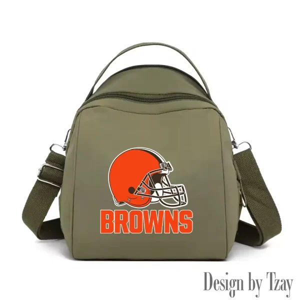 Cleveland Browns Women's Nylon Backpack Lightweight Travel Bag SPTWNBLTB040 - Image 7