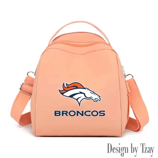Denver Broncos Women's Nylon Backpack Lightweight Travel Bag SPTWNBLTB042