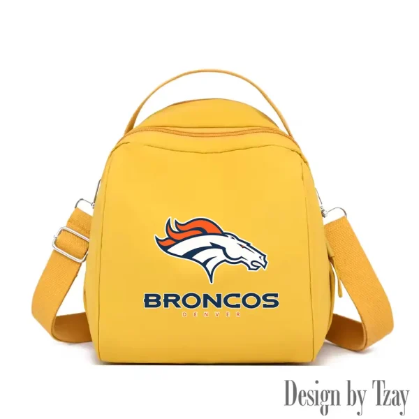 Denver Broncos Women's Nylon Backpack Lightweight Travel Bag SPTWNBLTB042 - Image 2