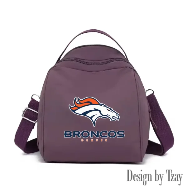 Denver Broncos Women's Nylon Backpack Lightweight Travel Bag SPTWNBLTB042 - Image 5