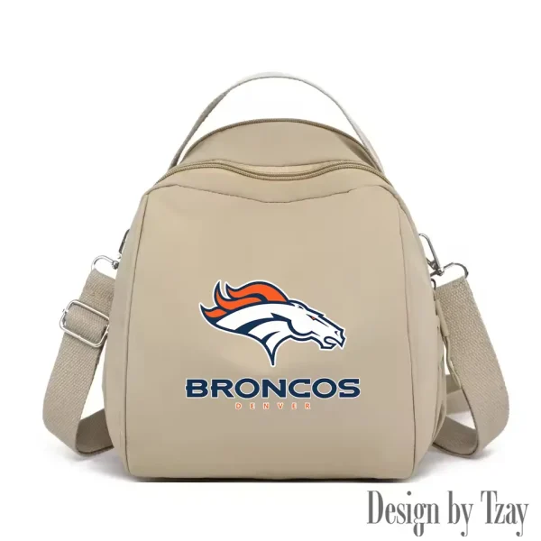 Denver Broncos Women's Nylon Backpack Lightweight Travel Bag SPTWNBLTB042 - Image 7