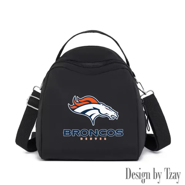 Denver Broncos Women's Nylon Backpack Lightweight Travel Bag SPTWNBLTB042 - Image 8