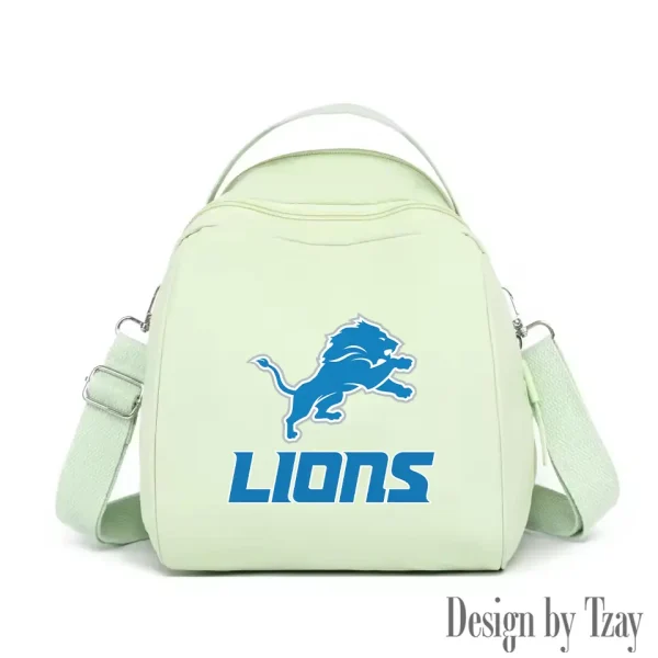 Detroit Lions Women's Nylon Backpack Lightweight Travel Bag SPTWNBLTB043 - Image 2