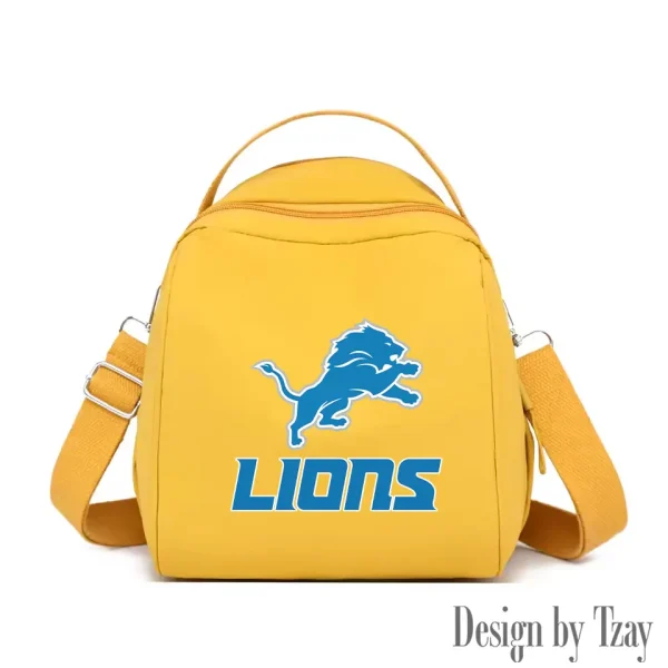 Detroit Lions Women's Nylon Backpack Lightweight Travel Bag SPTWNBLTB043 - Image 4