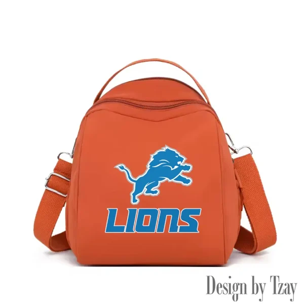 Detroit Lions Women's Nylon Backpack Lightweight Travel Bag SPTWNBLTB043 - Image 6