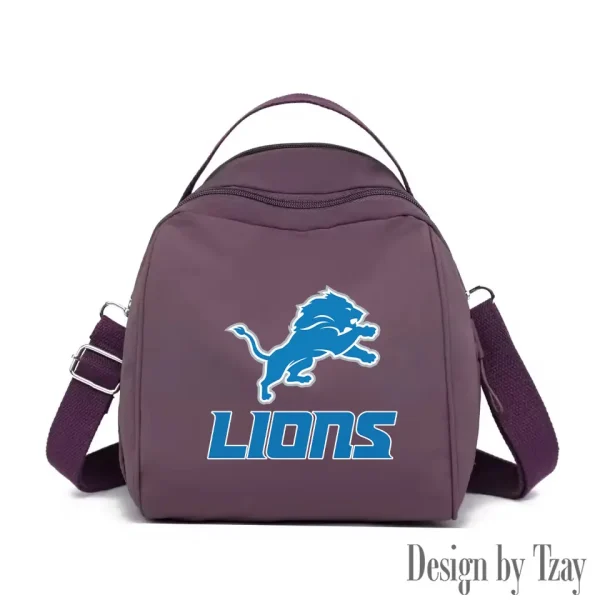 Detroit Lions Women's Nylon Backpack Lightweight Travel Bag SPTWNBLTB043 - Image 7