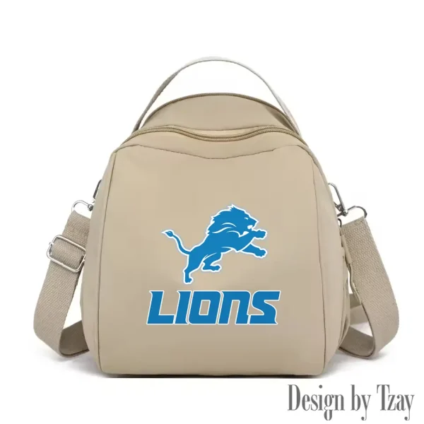 Detroit Lions Women's Nylon Backpack Lightweight Travel Bag SPTWNBLTB043 - Image 8