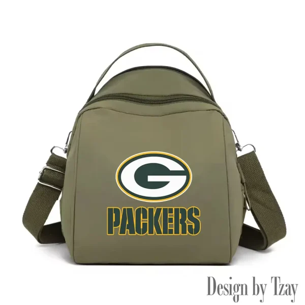 Green Bay Packers Women's Nylon Backpack Lightweight Travel Bag SPTWNBLTB044 - Image 3