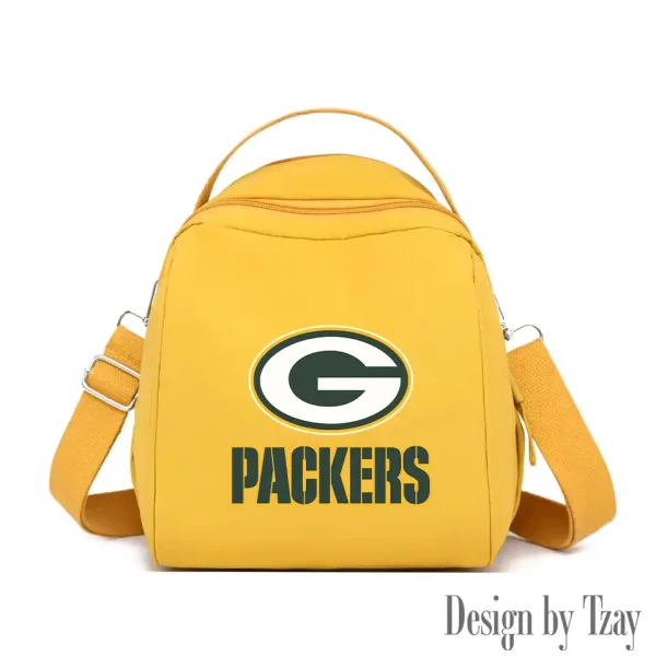 Green Bay Packers Women's Nylon Backpack Lightweight Travel Bag SPTWNBLTB044 - Image 5