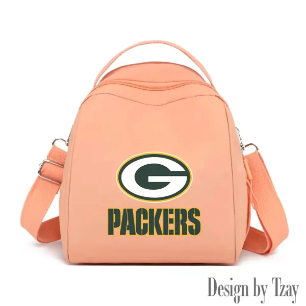 Green Bay Packers Women's Nylon Backpack Lightweight Travel Bag SPTWNBLTB044 - Image 7