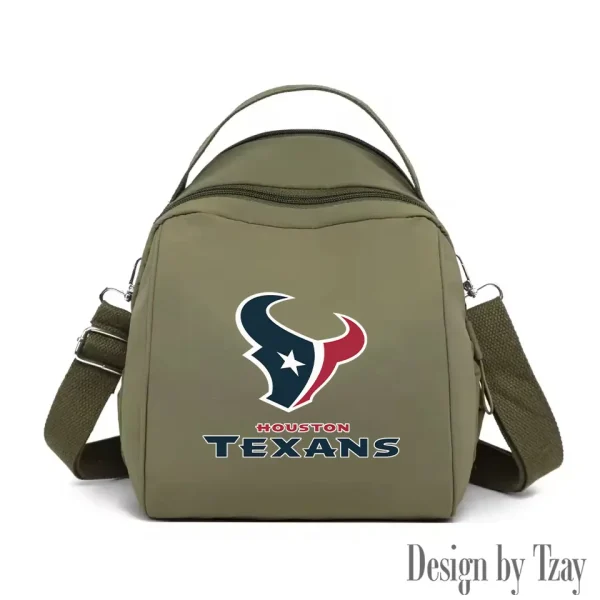 Houston Texans Women's Nylon Backpack Lightweight Travel Bag SPTWNBLTB045 - Image 4