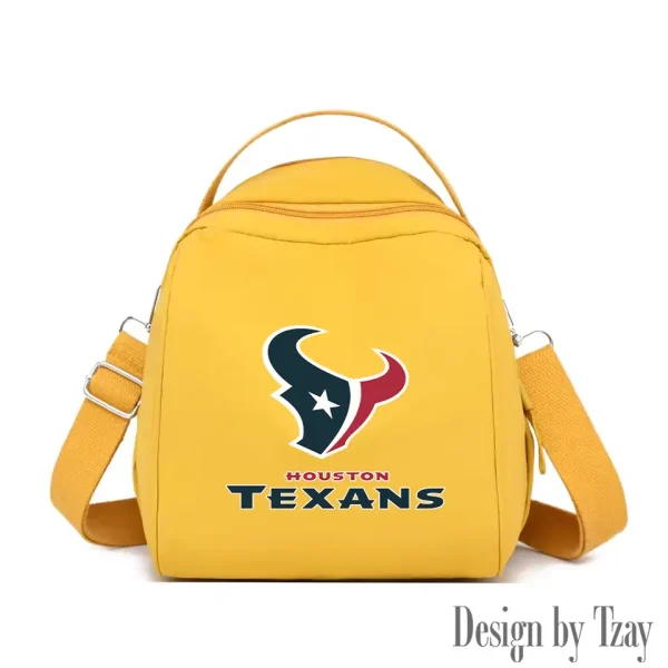 Houston Texans Women's Nylon Backpack Lightweight Travel Bag SPTWNBLTB045 - Image 5