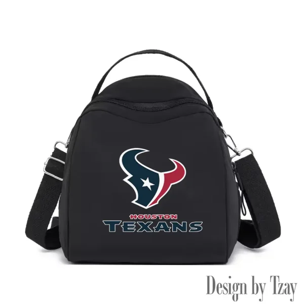 Houston Texans Women's Nylon Backpack Lightweight Travel Bag SPTWNBLTB045 - Image 6